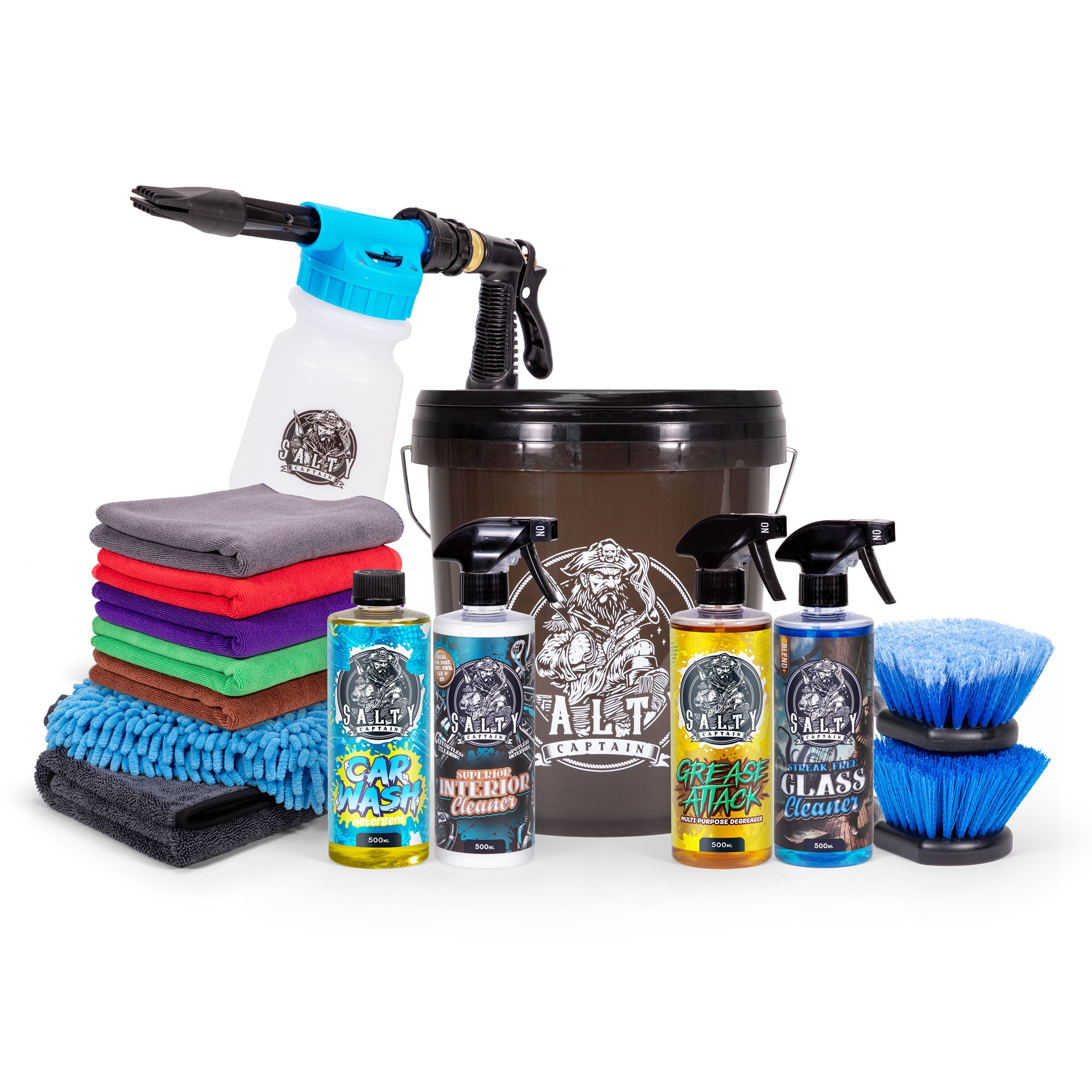 15pc Car Cleaning Essentials - Value Bucket