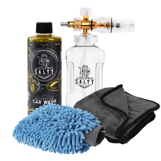 Foam Cannon with Free Hand Mitt & Towel + 16oz Premium Car Wash