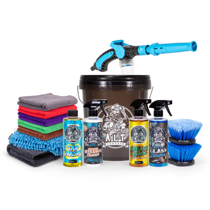 15pc Car Cleaning Essentials - Value Bucket