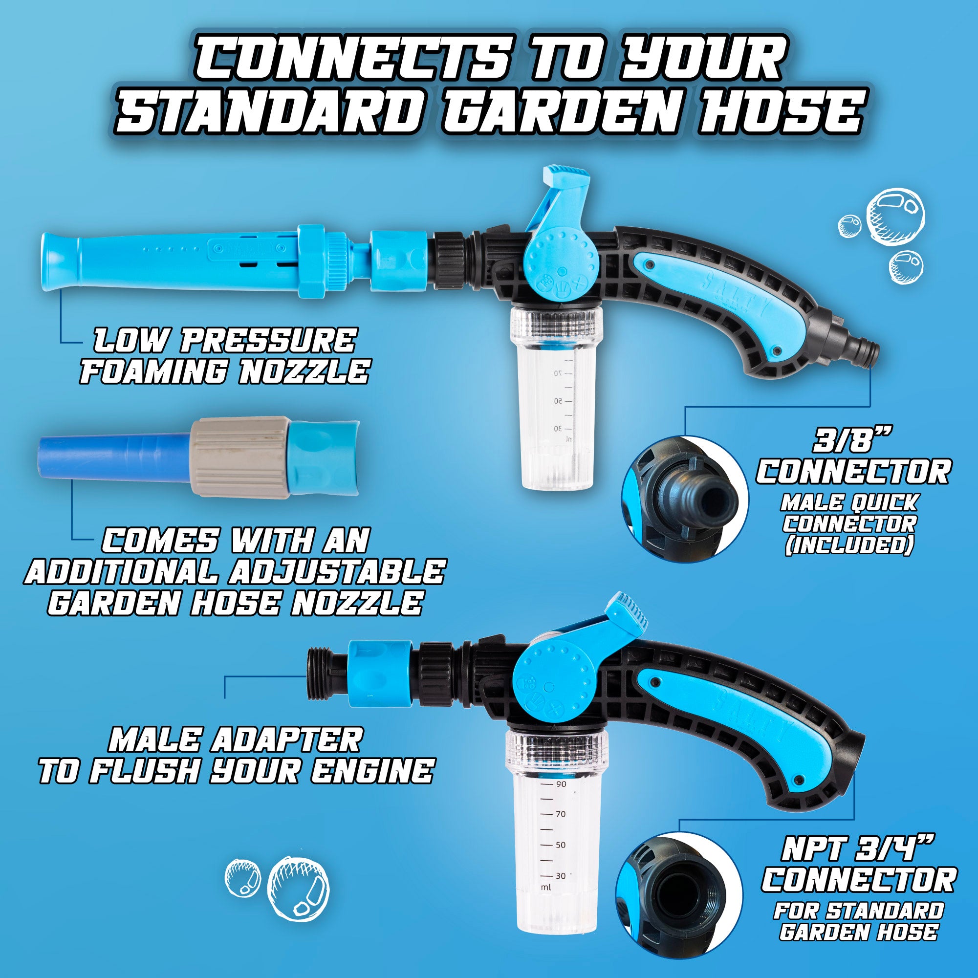 Captain's Musket (2-in-1 Foam & Flush Gun)