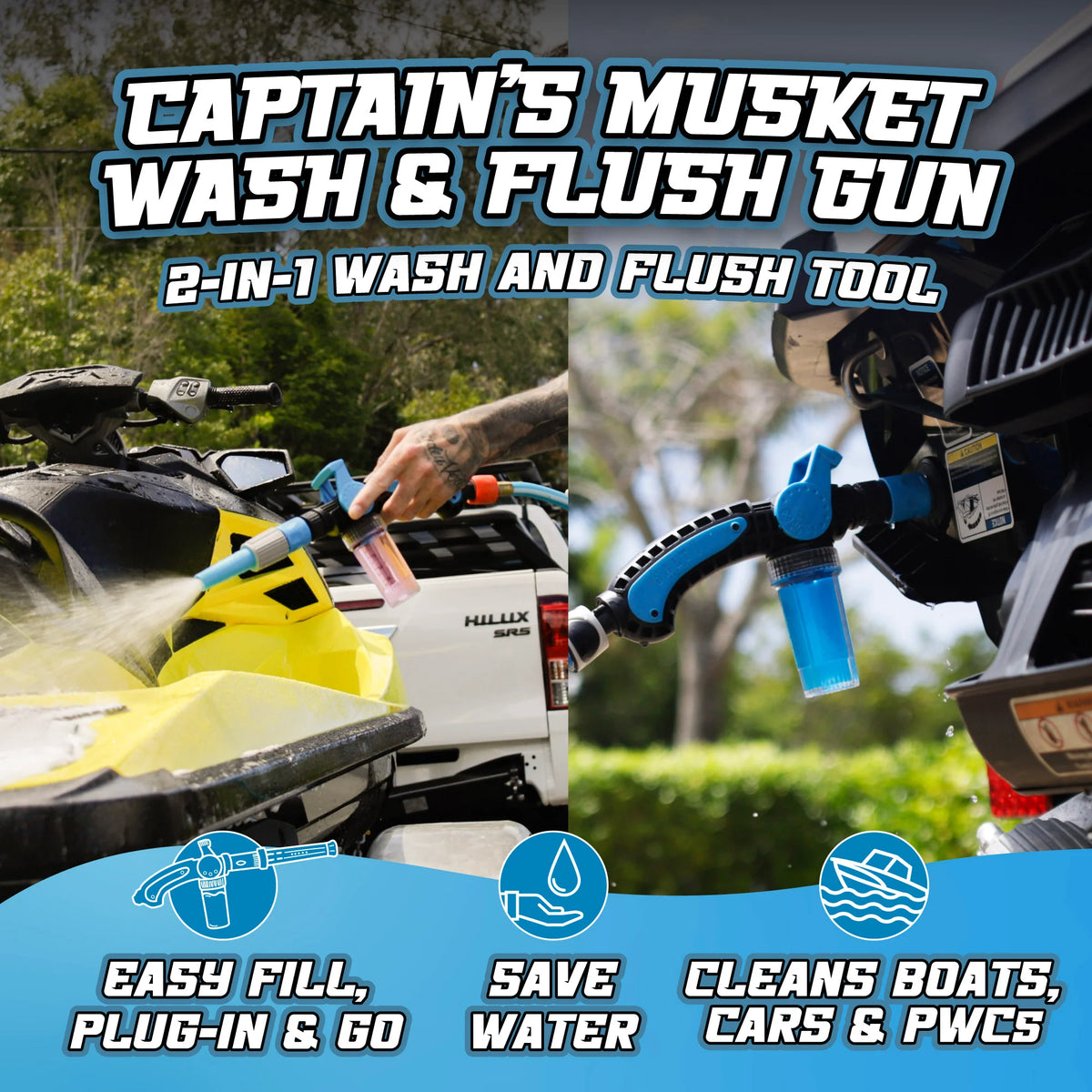 Captain's Musket (2-in-1 Foam & Flush Gun)